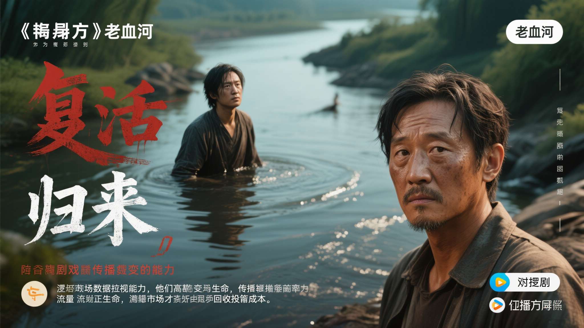 改编方"老血河"并非毫无理由。从市场数据来看，"复活""归来"等反转剧情在短视频